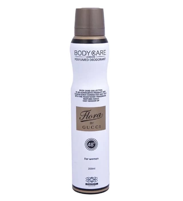 اسپری دئودورانت زنانه مدل Flora حجم ۲۰۰ میل بادی کر